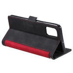Retro Splicing Leather Stylish Case for Samsung Galaxy A51