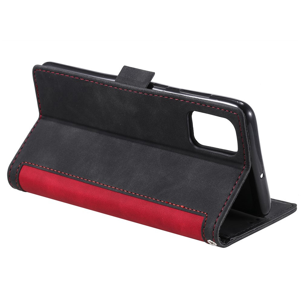 Retro Splicing Leather Stylish Case for Samsung Galaxy A51