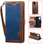 Retro Splicing Leather Stylish Case for Samsung Galaxy A51