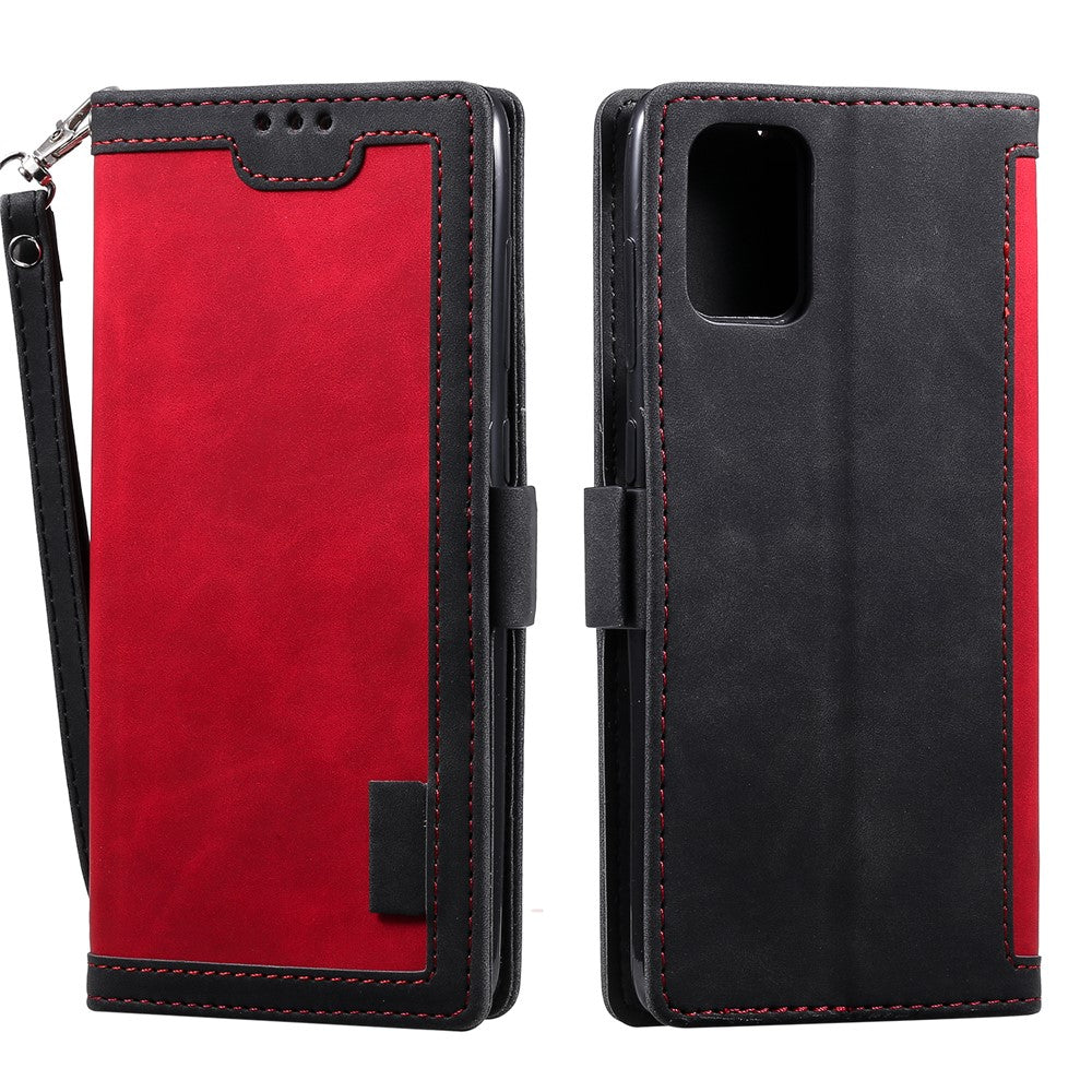 Retro Surface Splicing Leather Shell for Samsung Galaxy A81/ Note 10 Lite