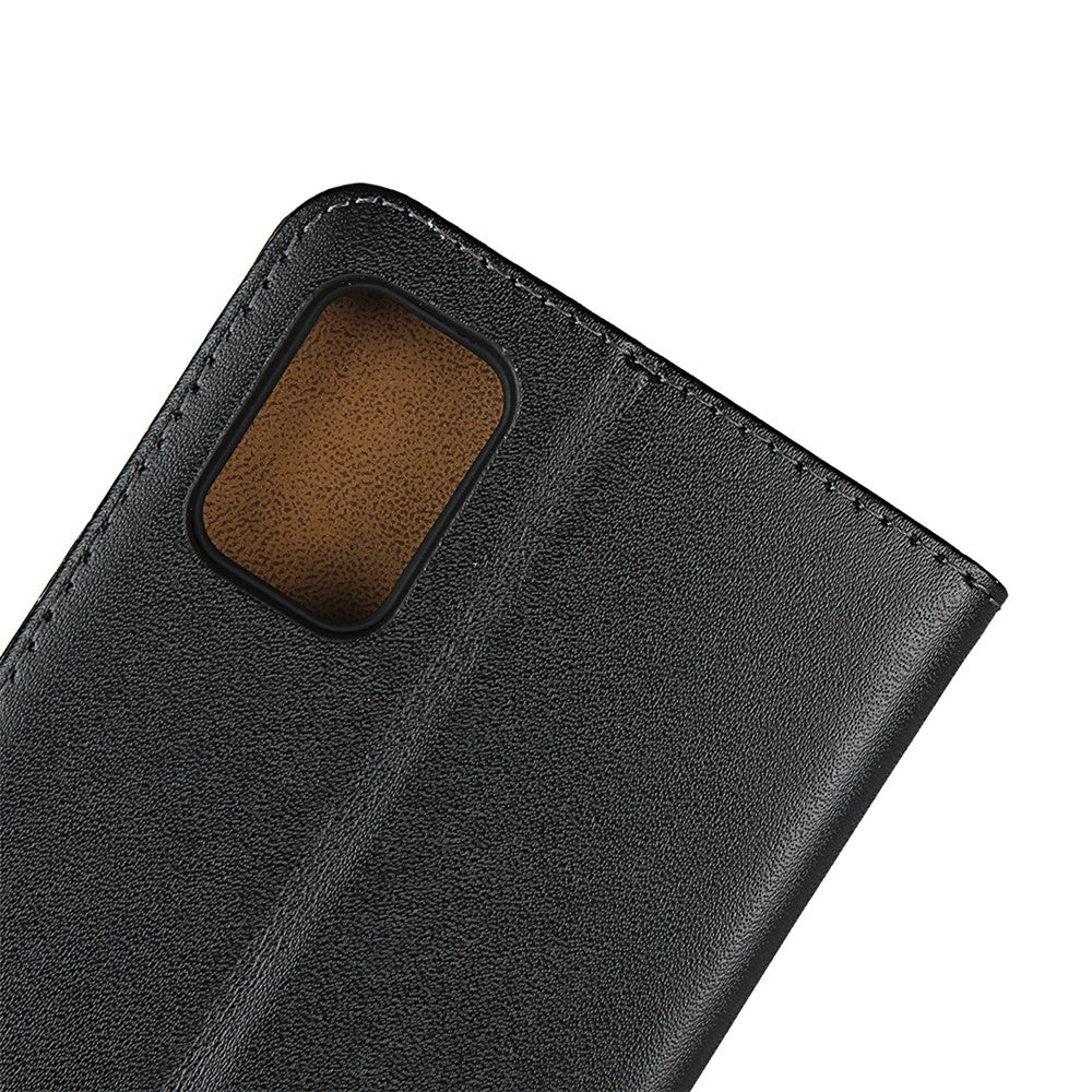 Ægte Læder Pung Stativ Mobiltelefon Cover til Samsung Galaxy A51 5G
