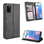 Plånboksfodral i läder i vintagestil till Samsung Galaxy A41