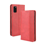 Plånboksfodral i läder i vintagestil till Samsung Galaxy A41