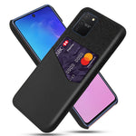 Stof PU-læderbelagt PC Beskyttelsescover til Samsung Galaxy A91 / S10 Lite