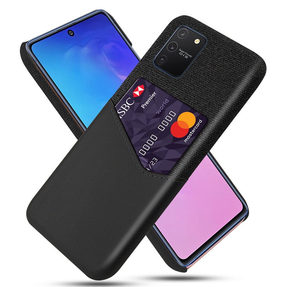 Stof PU-læderbelagt PC Beskyttelsescover til Samsung Galaxy A91 / S10 Lite