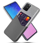 Stof PU-læderbelagt PC Beskyttelsescover til Samsung Galaxy A91 / S10 Lite