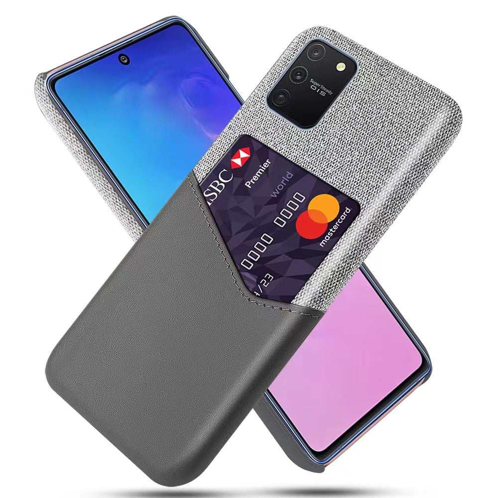 Stof PU-læderbelagt PC Beskyttelsescover til Samsung Galaxy A91 / S10 Lite