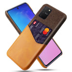 Stof PU-læderbelagt PC Beskyttelsescover til Samsung Galaxy A91 / S10 Lite