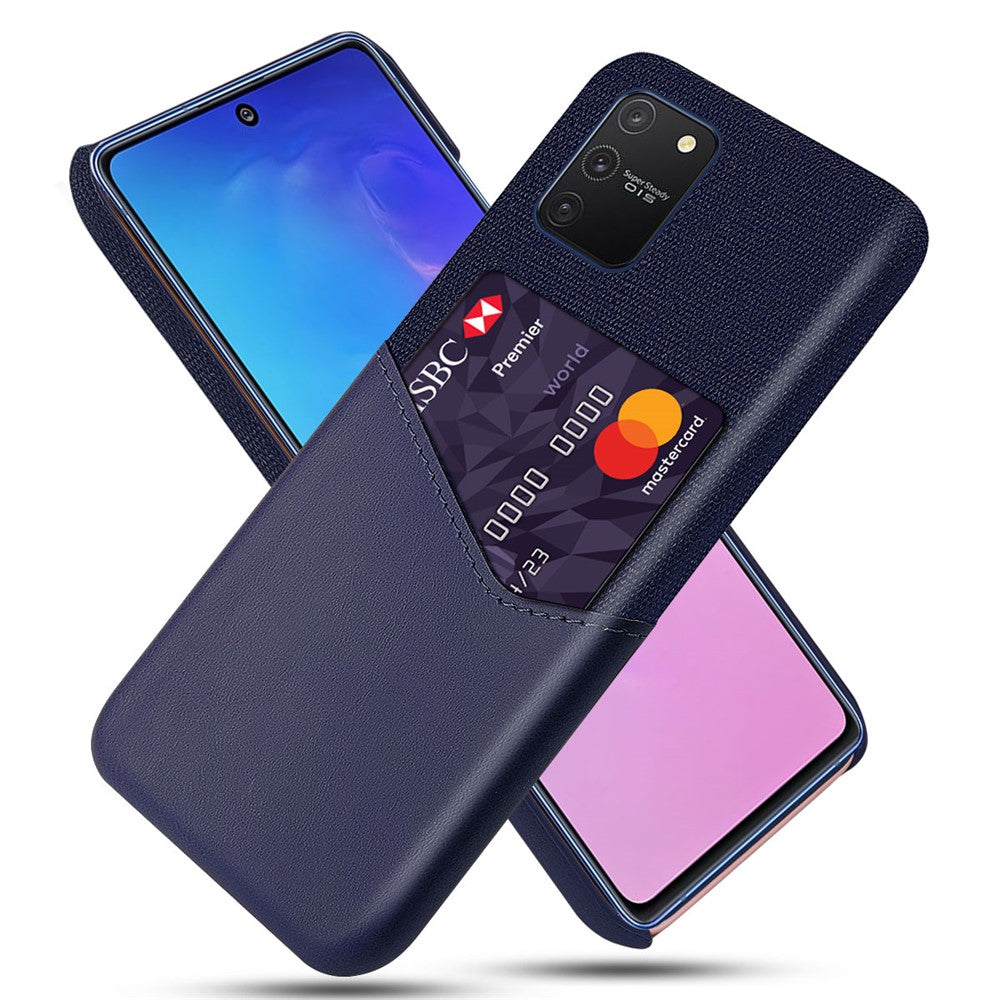 Stof PU-læderbelagt PC Beskyttelsescover til Samsung Galaxy A91 / S10 Lite