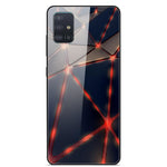 Mönstertryck Glas + TPU + PC Kombinationsskyddsskal för Samsung Galaxy A51