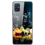 Mönstertryck Glas + TPU + PC Kombinationsskyddsskal för Samsung Galaxy A51