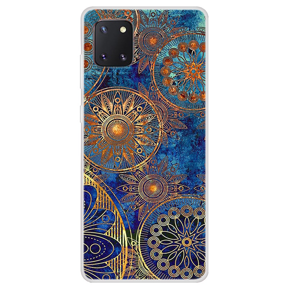 Mønstret printet blødt TPU telefonbeskyttelsescover til Samsung Galaxy A81/Note 10 Lite/M60S