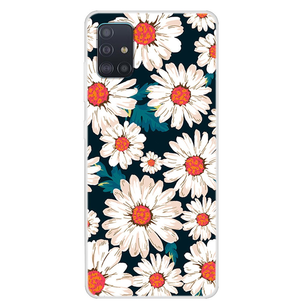 Mönstertryck Mjukt TPU Skyddsskal för Samsung Galaxy A51