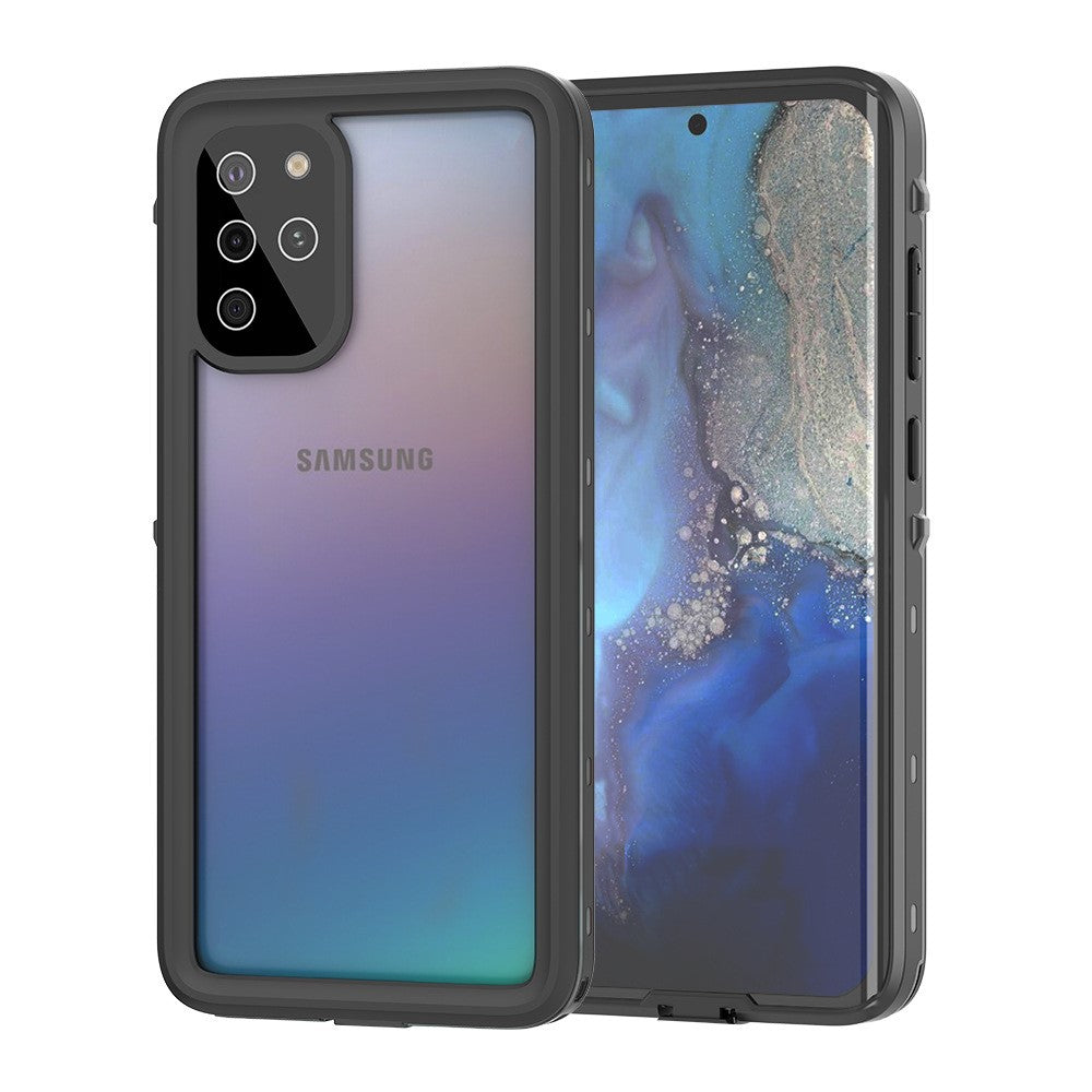 REDPEPPER IP68 Waterproof Cell Phone Case with Fingerprint Unlock Clear Shell for Samsung Galaxy S20 Plus