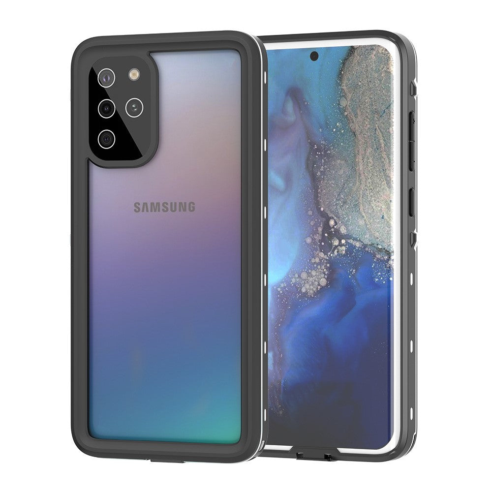 REDPEPPER IP68 Waterproof Cell Phone Case with Fingerprint Unlock Clear Shell for Samsung Galaxy S20 Plus