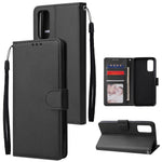 PU Leather Wallet Cell Phone Case with Lanyard Shell for Samsung Galaxy S20 4G/S20 5G