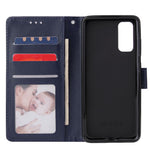PU Leather Wallet Cell Phone Case with Lanyard Shell for Samsung Galaxy S20 4G/S20 5G