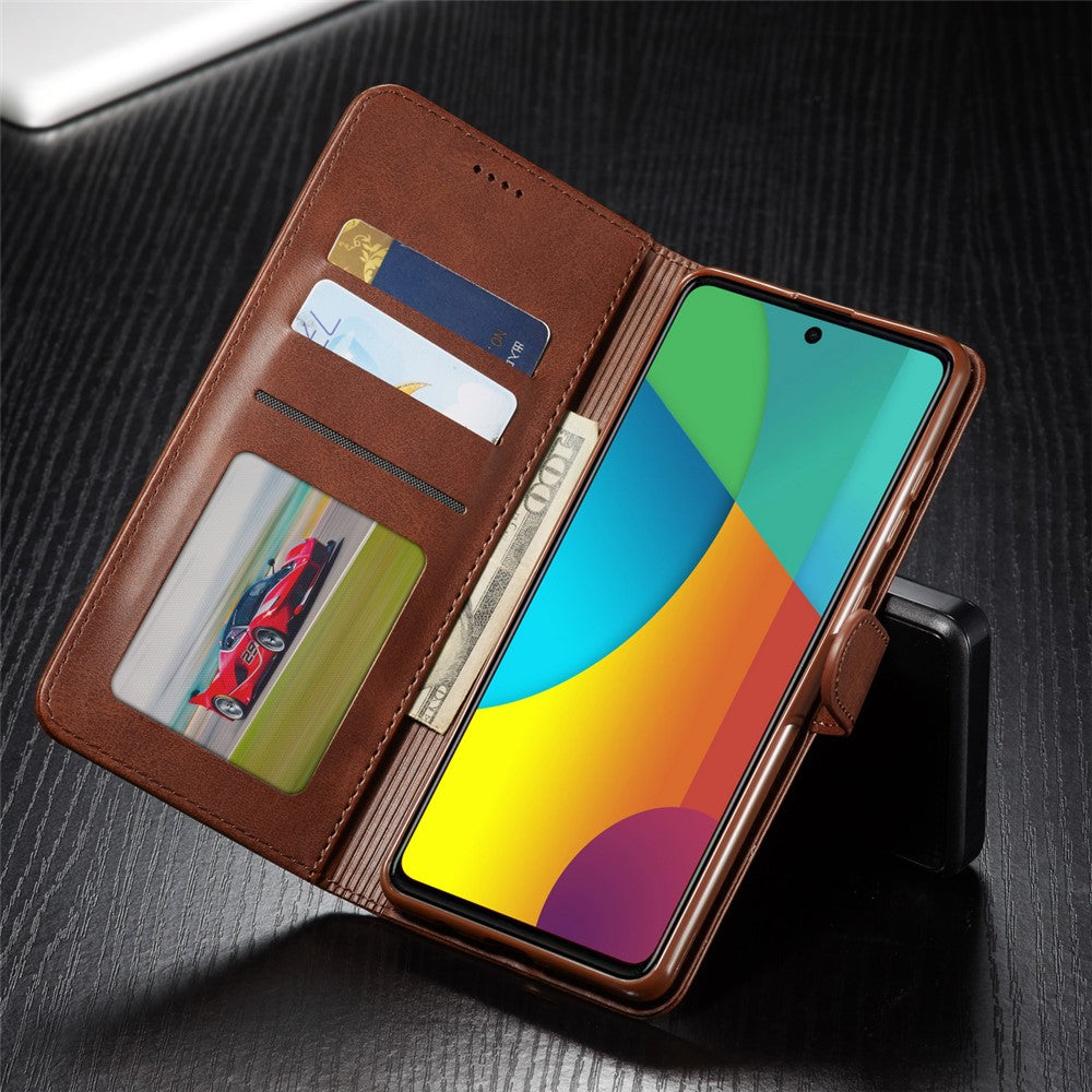 LC.IMEEKE Læderpung-cover til Samsung Galaxy A91/S10 Lite