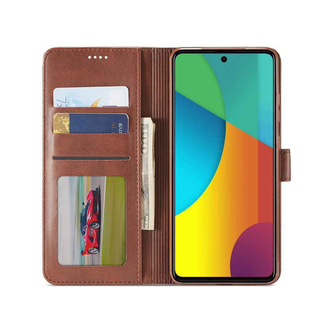 LC.IMEEKE Læderpung-cover til Samsung Galaxy A91/S10 Lite