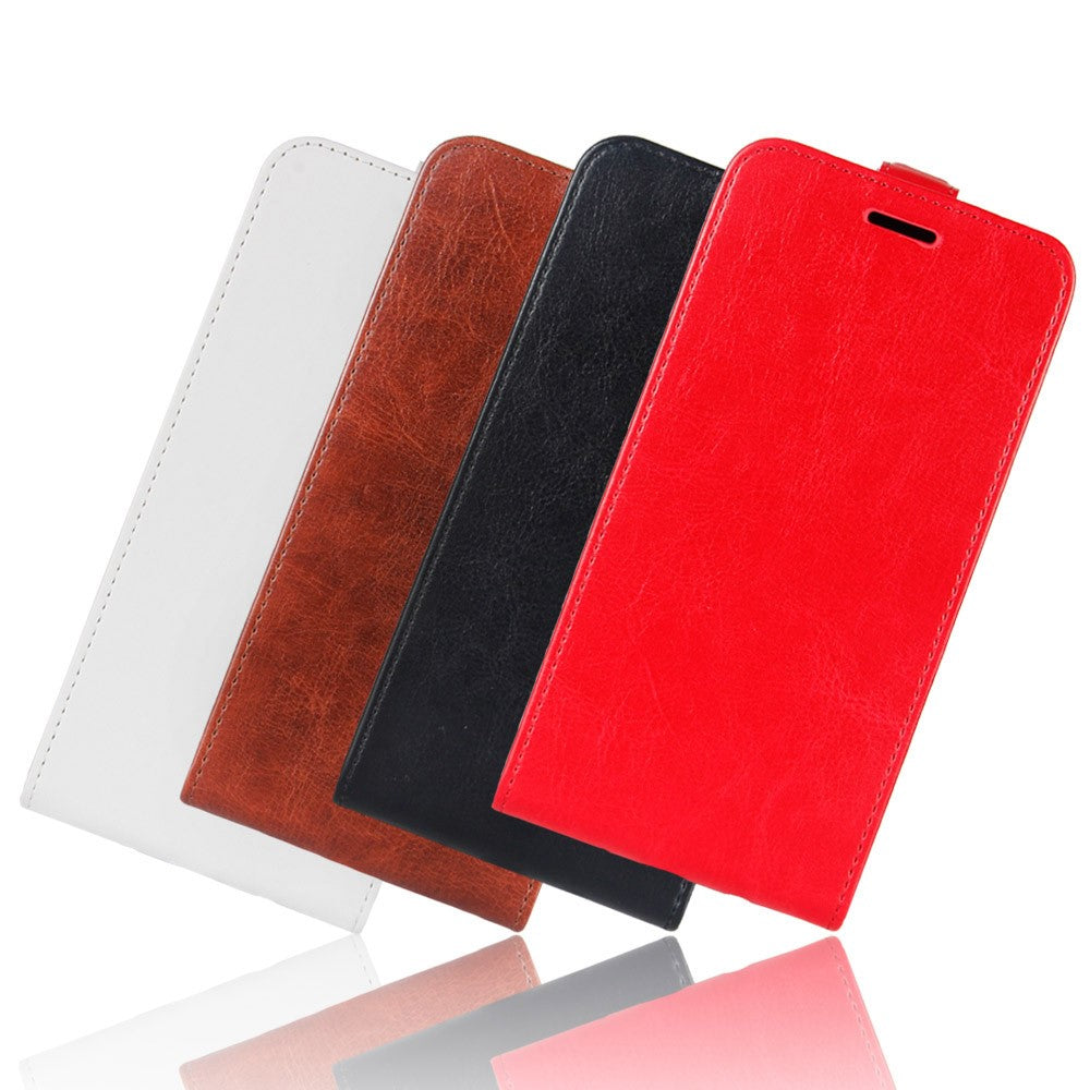 Vertical Flip Crazy Horse Leather Case with Card Slot for Samsung Galaxy A41