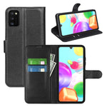 Litchi Texture PU Leather Magnetic Flip Stand Wallet Phone Case for Galaxy A41 (Global Version)