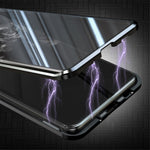 Phone Case Magnetic Frame + Tempered Glass Full Covering Phone Shell for Samsung Galaxy S20 Ultra