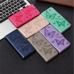 Imprint Butterfly Special PU læder telefoncover til Samsung Galaxy A41 (global version)