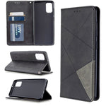 Geometric Leather Phone Case Card Holder Shell for Samsung Galaxy A41 (Global Version)