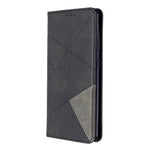 Geometric Leather Phone Case Card Holder Shell for Samsung Galaxy A41 (Global Version)