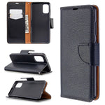 Litchi Skin with Wallet Leather Stand Case for Samsung Galaxy A41 (Global Version)