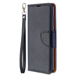 Litchi Skin with Wallet Leather Stand Case for Samsung Galaxy A41 (Global Version)