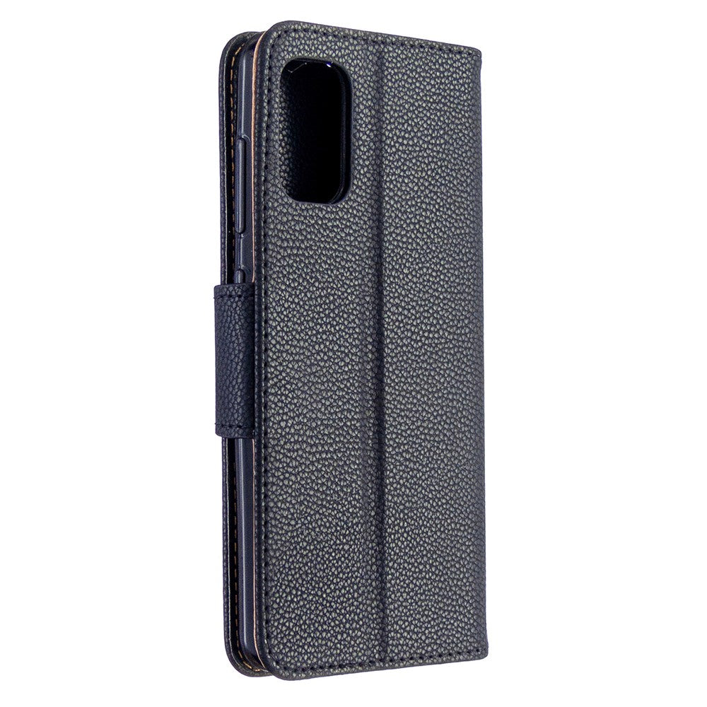 Litchi Skin with Wallet Leather Stand Case for Samsung Galaxy A41 (Global Version)