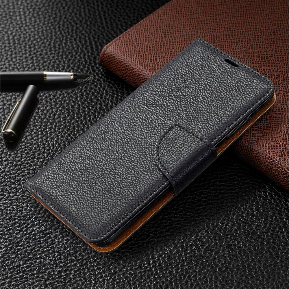 Litchi Skin with Wallet Leather Stand Case for Samsung Galaxy A41 (Global Version)