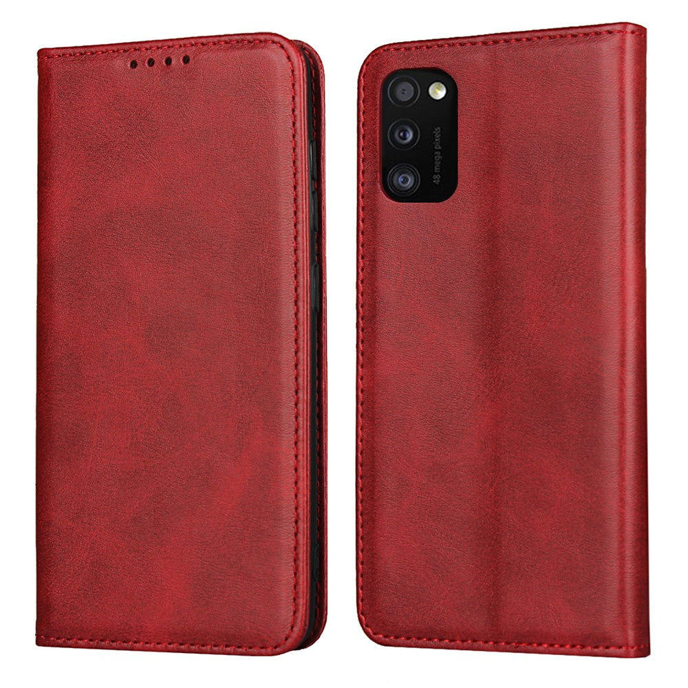 Självabsorberande läderskal för Samsung Galaxy A41 (Global version) Mobilmobiltillbehör