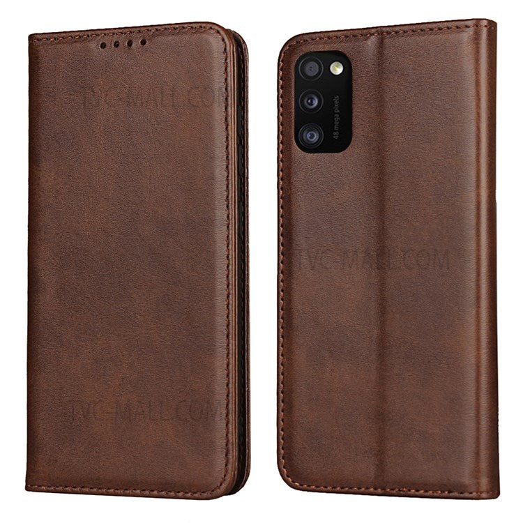 Självabsorberande läderskal för Samsung Galaxy A41 (Global version) Mobilmobiltillbehör