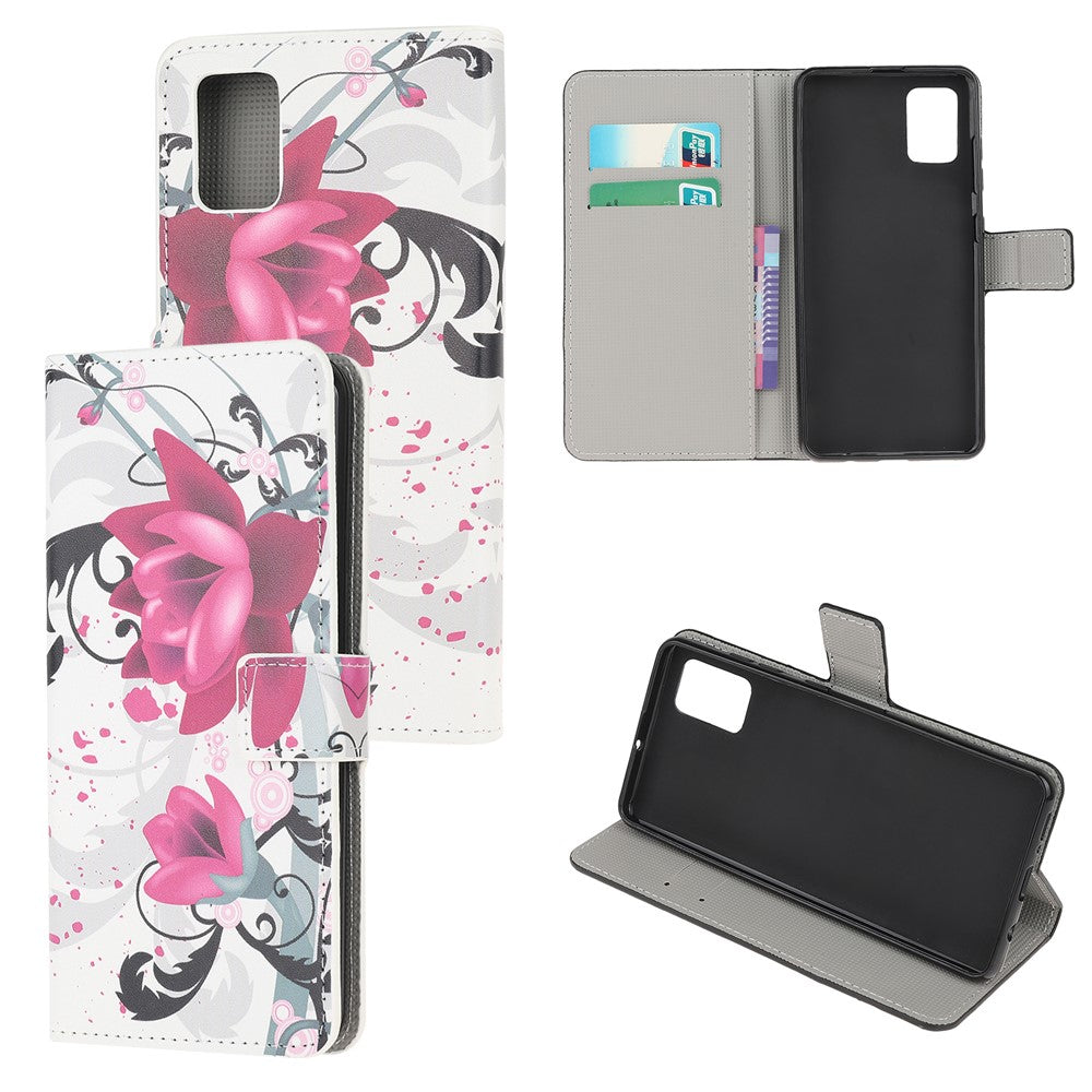 Pattern Printing Wallet Leather Phone Case for Samsung Galaxy A41 (Global Version)