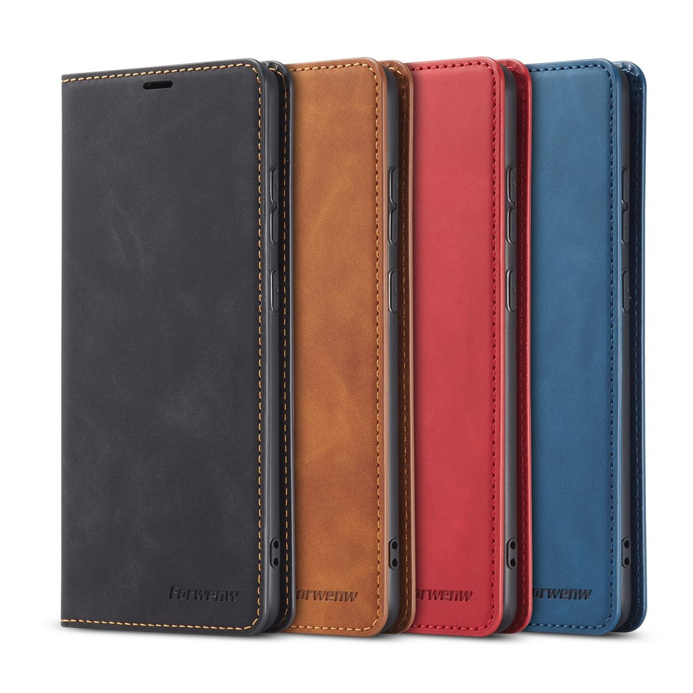 FORWENW Fantasy Series Silky Touch Leather Wallet Stand Case for Samsung Galaxy A91/S10 Lite