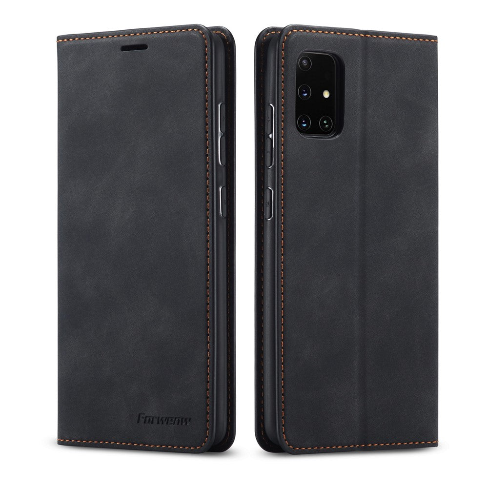 FORWENW Fantasy Series Silky Touch PU Leather Stand Case for Samsung Galaxy A71