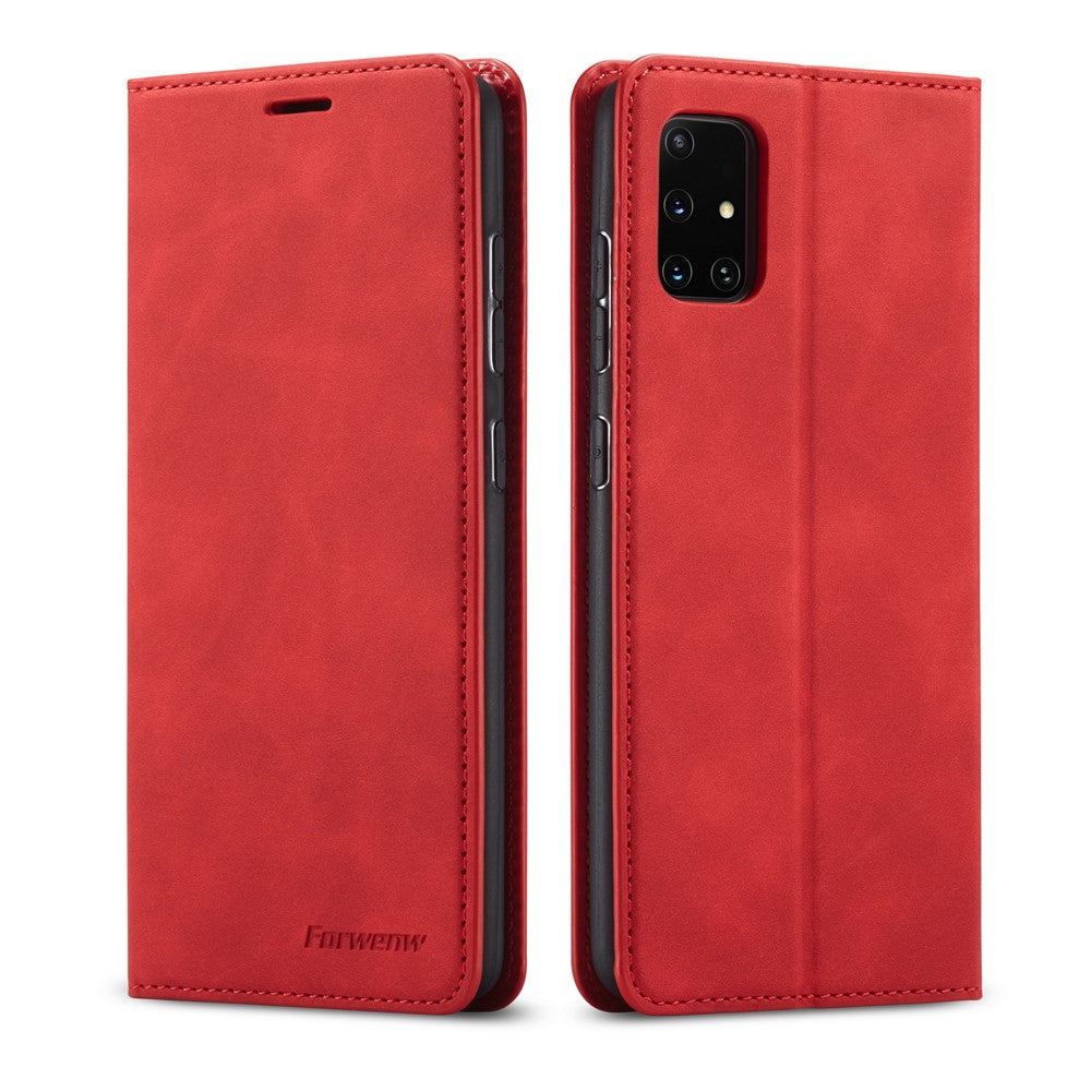 FORWENW Fantasy Series Silky Touch Cell Phone Leather Wallet Case for Samsung Galaxy A51