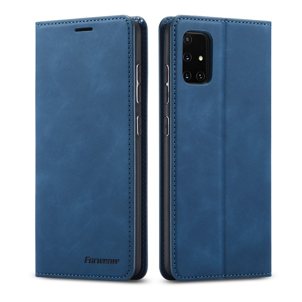 FORWENW Fantasy Series Silky Touch Cell Phone Leather Wallet Case for Samsung Galaxy A51