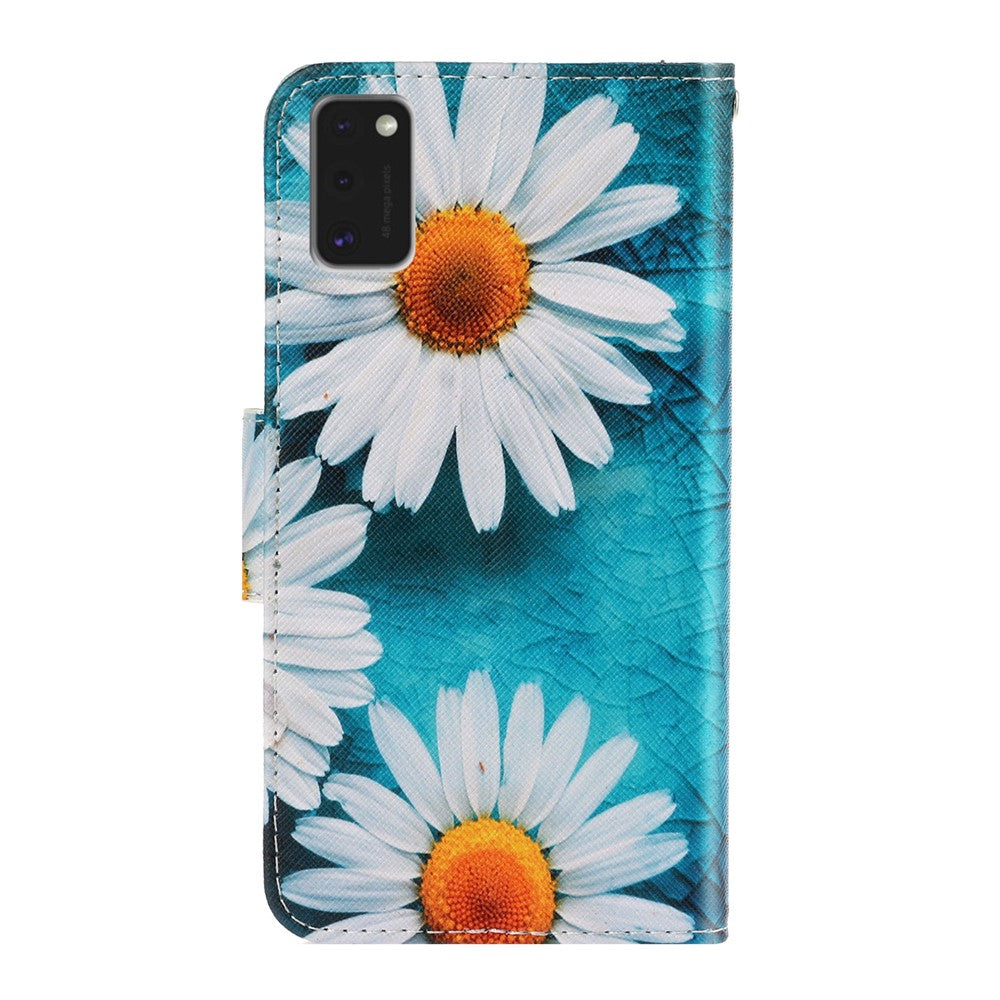 Pattern Printing PU Leather Wallet Phone Shell for Samsung Galaxy A41 (Global Version)