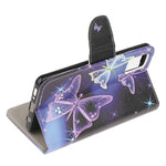 Pattern Printing Cross Texture Leather Wallet Case for Samsung Galaxy A51 5G