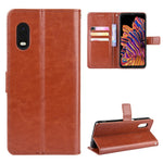 Crazy Horse Skin Unique Design PU Leather Shell for Samsung Galaxy Xcover Pro
