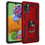 Hybrid PC TPU Kickstand Armor Phone Shell Case for Samsung Galaxy A41 (Global Version)