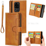 Multiple Card Slots Leather Shell Case Cover for Samsung Galaxy S20 Ultra