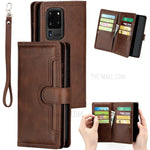 Multiple Card Slots Leather Shell Case Cover for Samsung Galaxy S20 Ultra