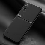 Minimalist Business Style Leather Coated TPU Phone Casing for Samsung Galaxy A01