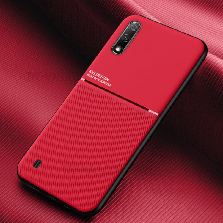 Minimalist Business Style Leather Coated TPU Phone Casing for Samsung Galaxy A01