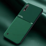 Minimalist Business Style Leather Coated TPU Phone Casing for Samsung Galaxy A01