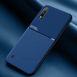 Minimalist Business Style Leather Coated TPU Phone Casing for Samsung Galaxy A01